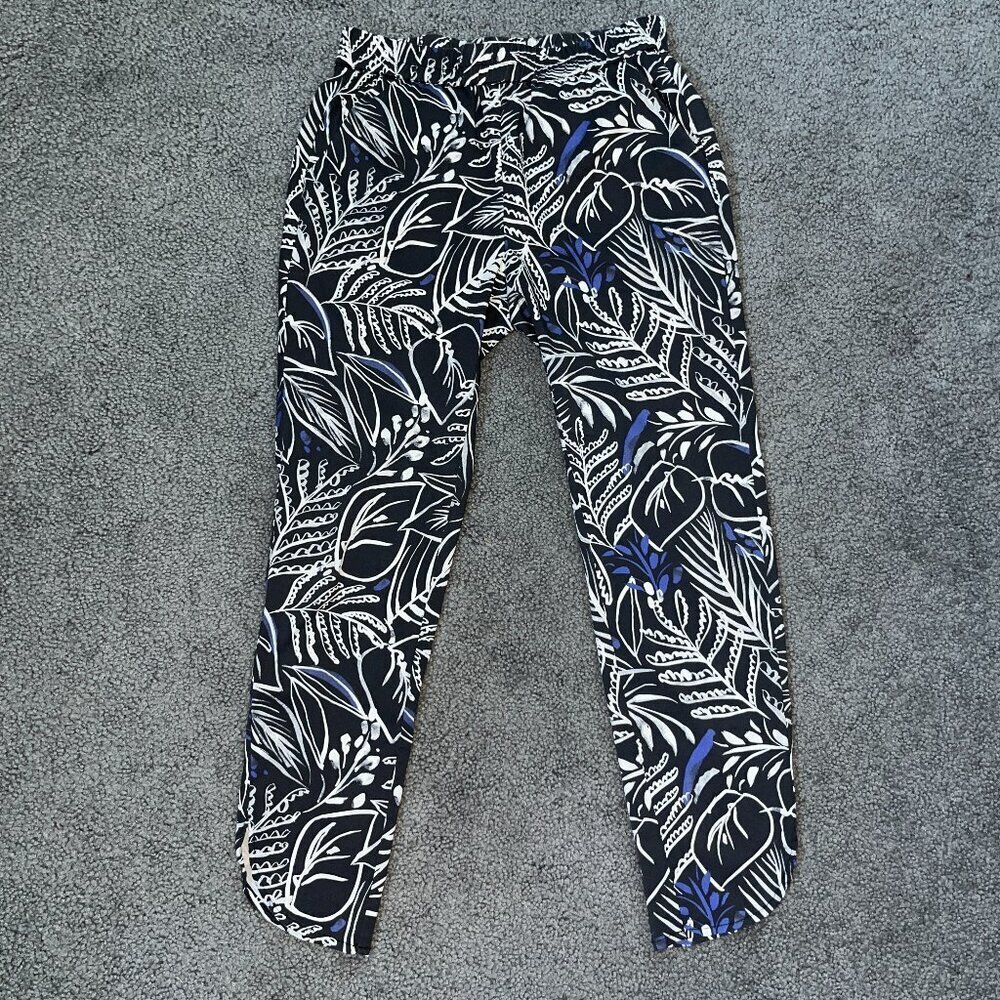 MARINE LAYER ALLISON ANKLE PANT PHANTOM FOLIAGE PRINT